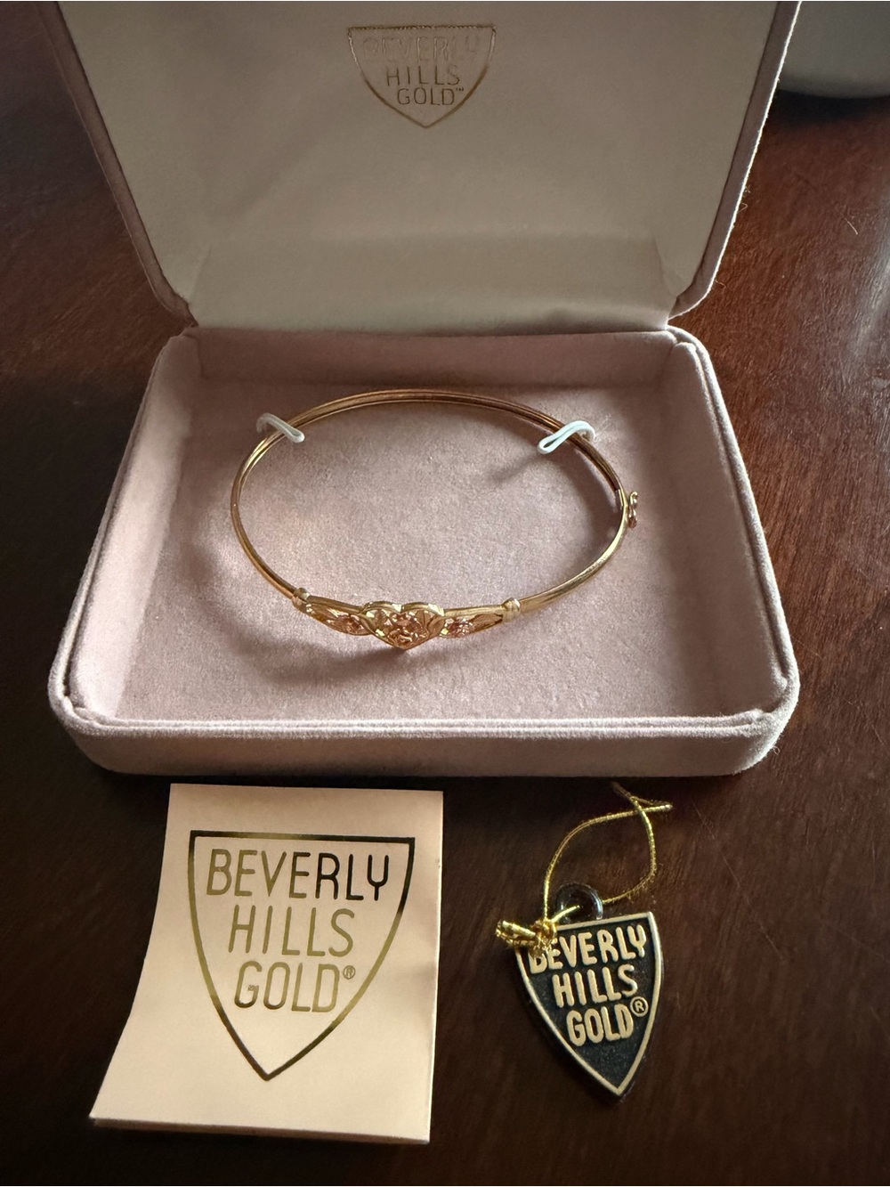 NOS Beverly Hills Gold Children’s Bangle 14K